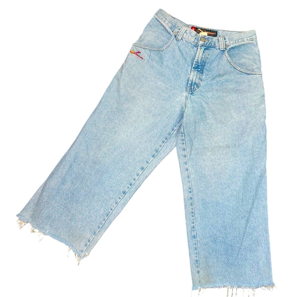 JNCO | Vintage Mid Wash Baggy Cutoff Jeans